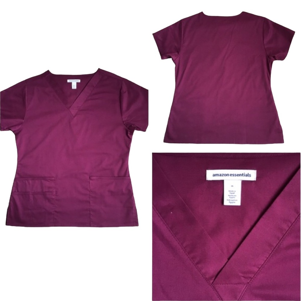 Amazon Essentials Quick Dry Stretch Scrub Top M - image 8